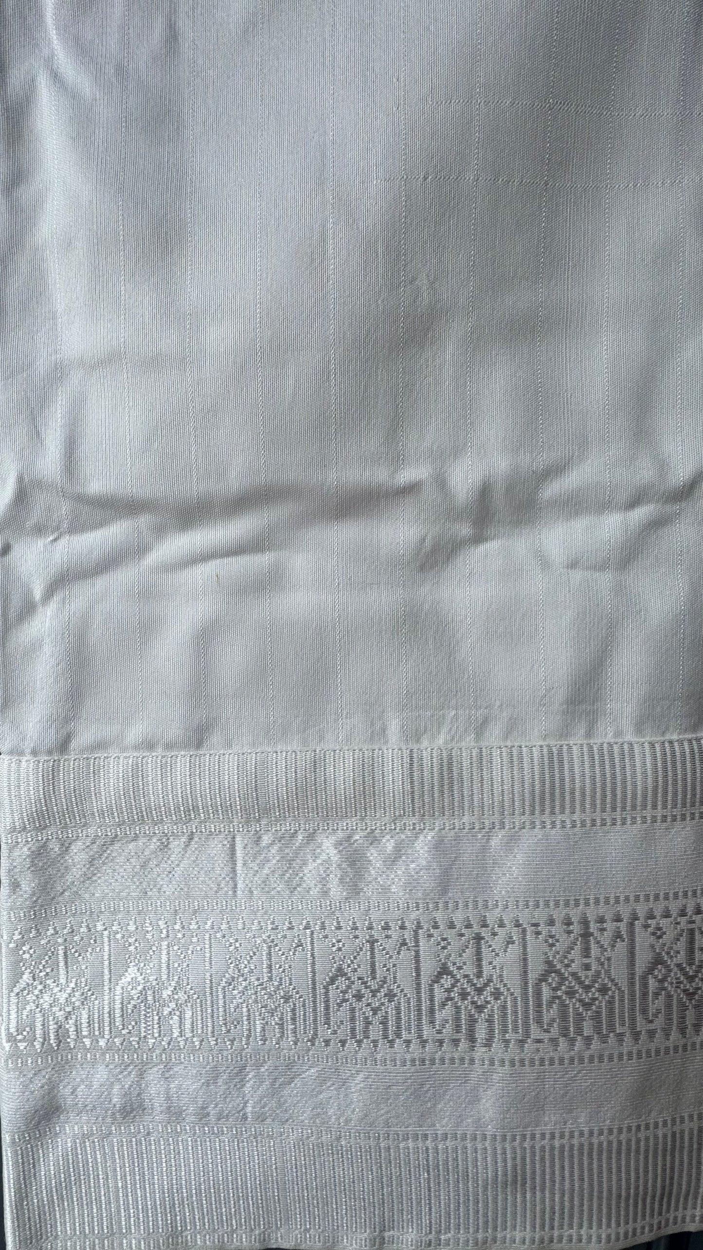 White on White – Traditional Lao Sinh & Pha Biang Set