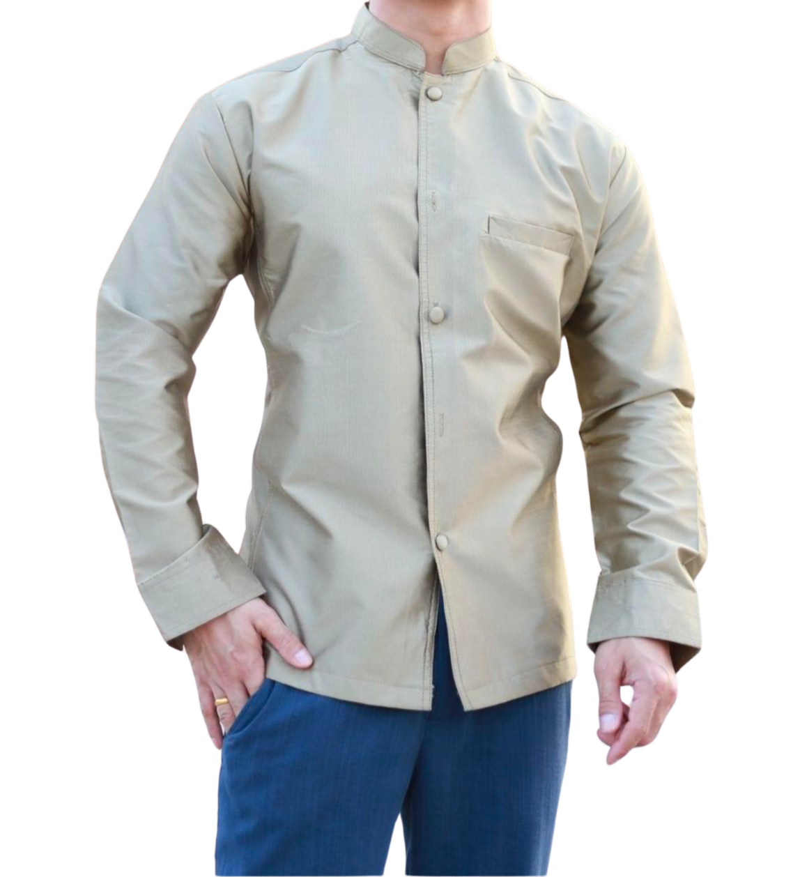 Men’s Shirt – Traditional Lao Style (Relaxed Fit)