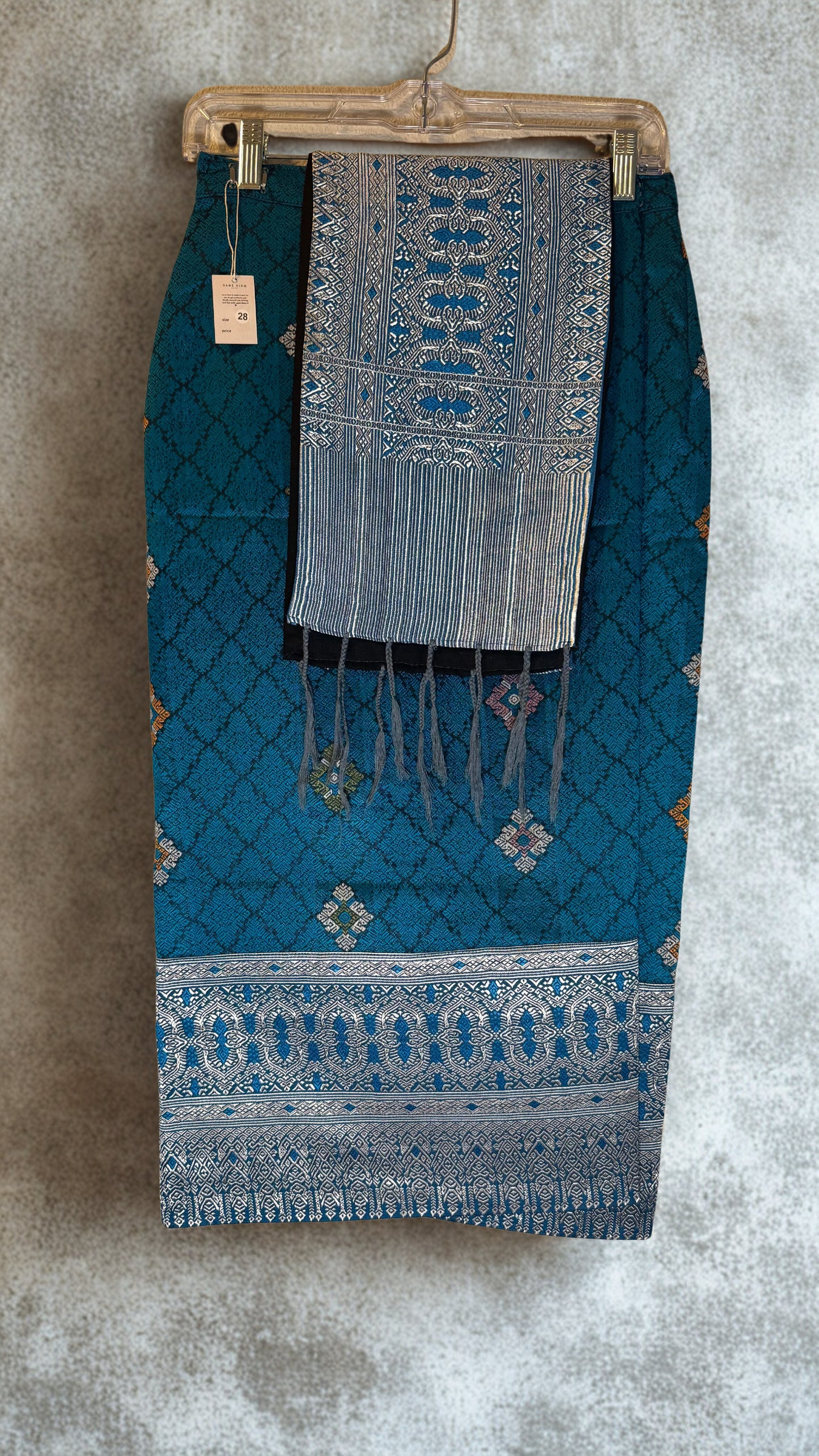 XS - 28” Ocean Blue Sinh + Pha Biang Set