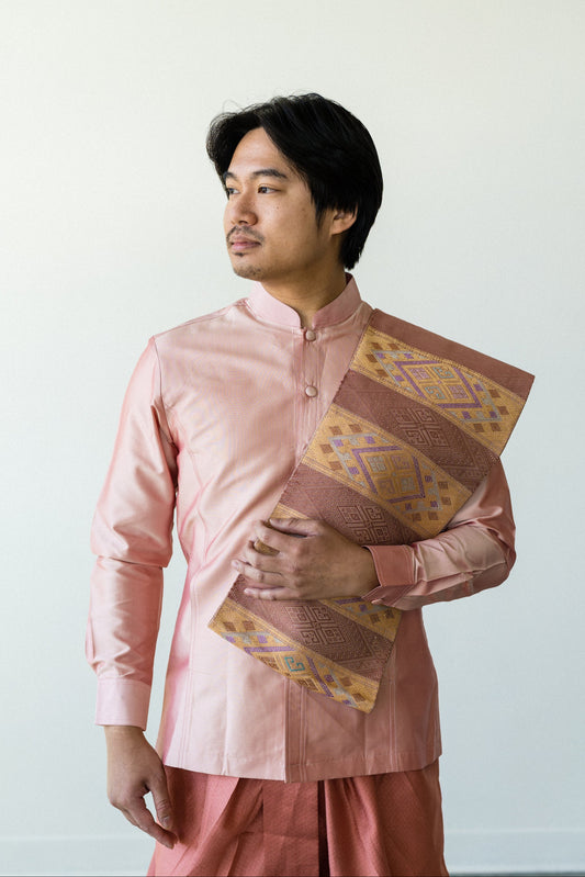 Men’s Shirt – Traditional Lao Style (Relax Fit)