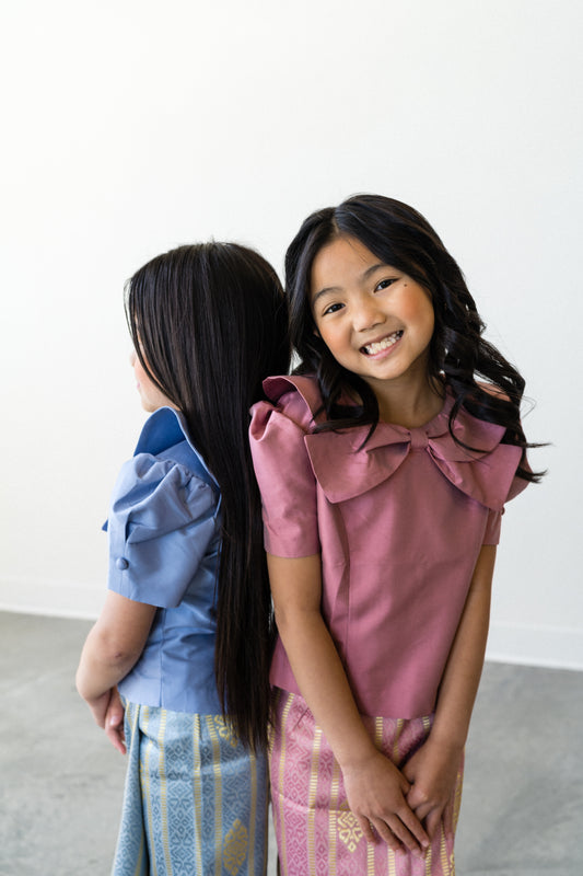 Modern Lao Bow Tops (Kids)