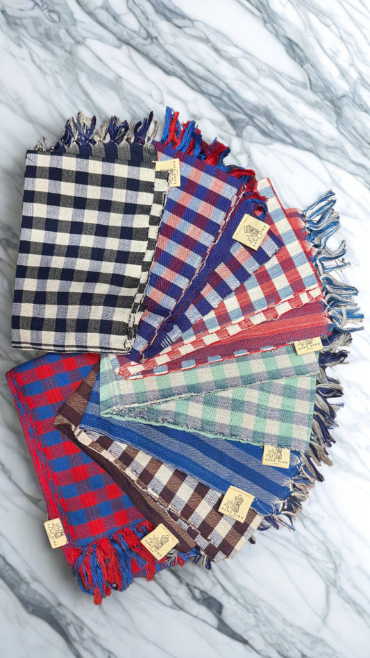 Traditional Checkered Cotton Pha Biang