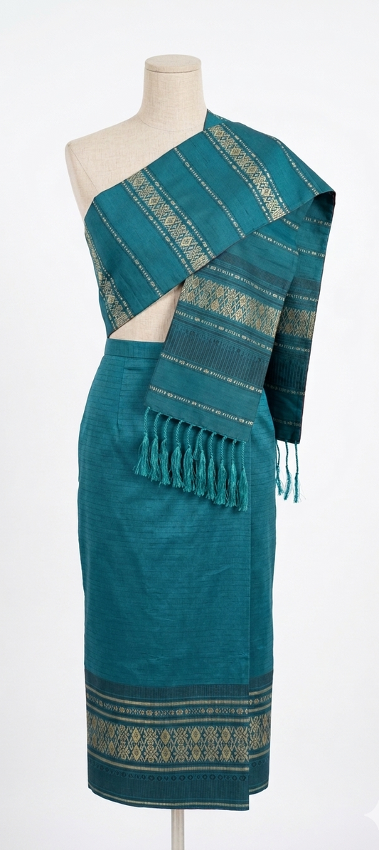 S - 30” Teal Lao Sinh & Pha Biang Set