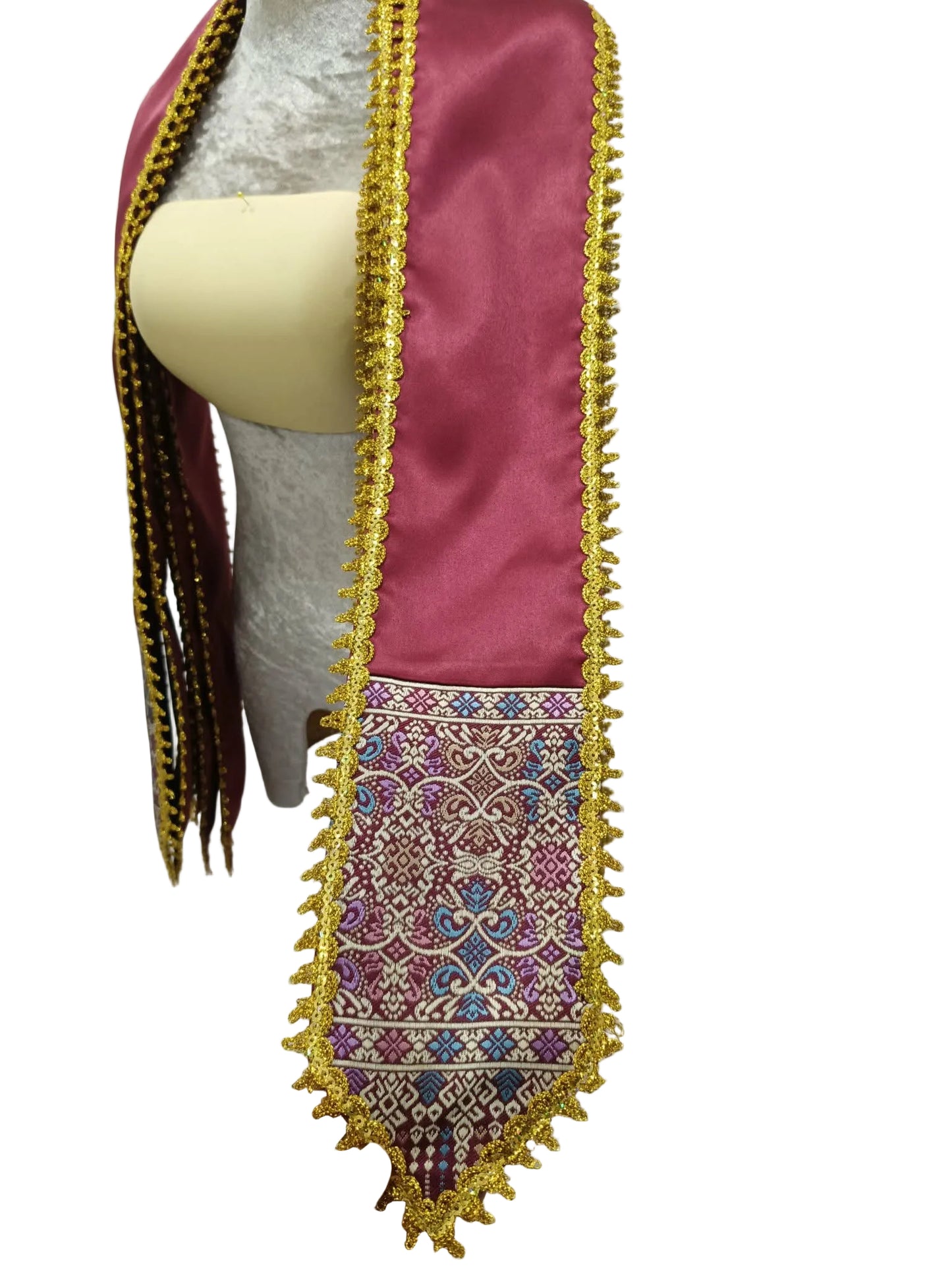 Blank Lao Heritage Graduation Stole
