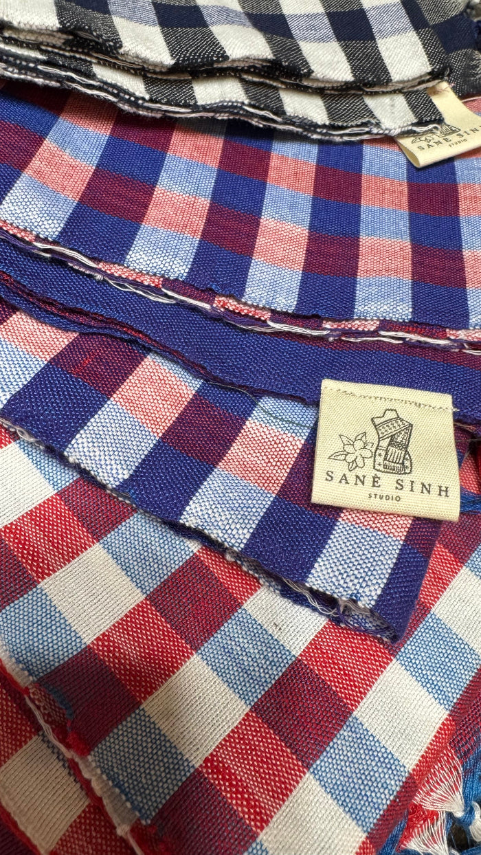 Traditional Checkered Cotton Pha Biang