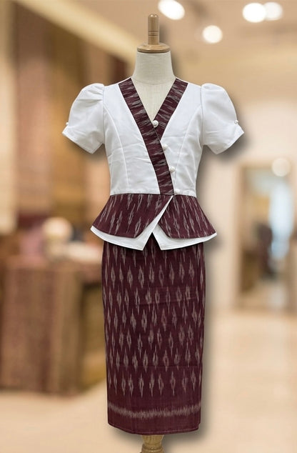 SZ 4 Southern Lao Style Girls Set (Top + Sinh)