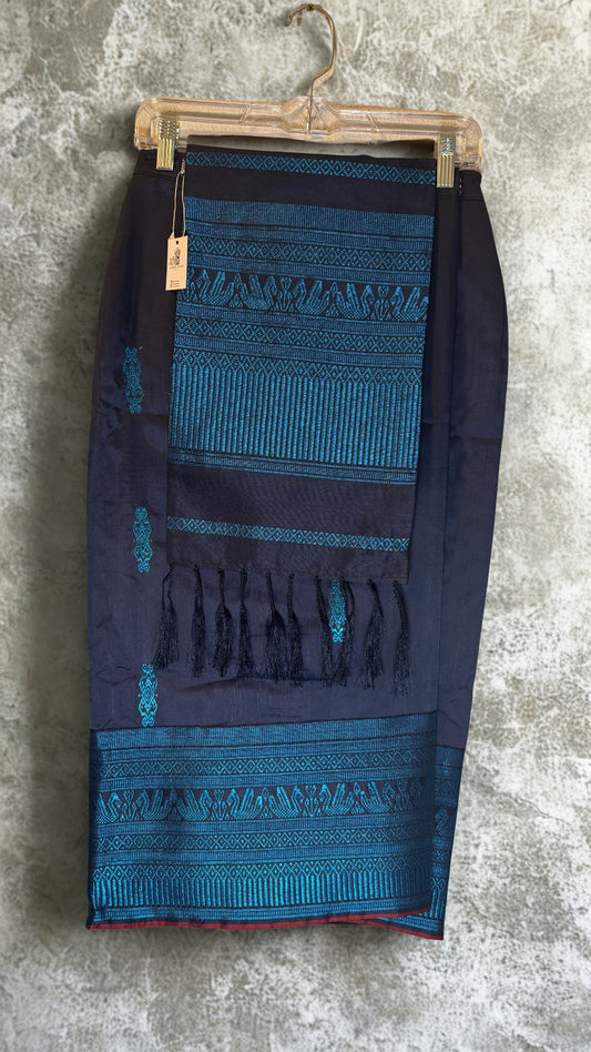 XS - 28” Navy Sinh + Pha Biang Set