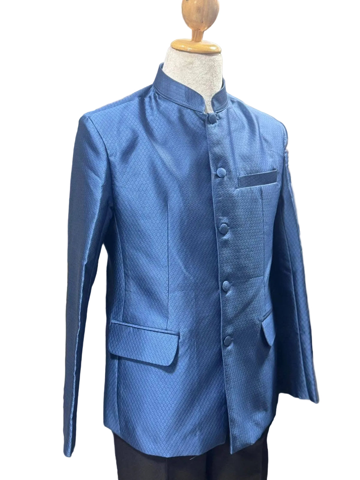 Men’s Formal Lao Shirt Royal Blue