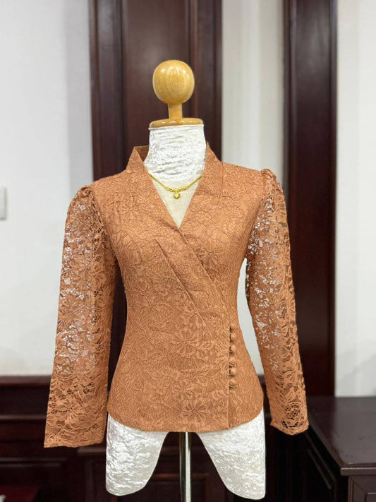 Lao Style Lace Top Bronze Gold