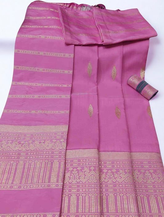 Traditional Sinh + Pha Biang Set (Bubble Gum Pink)