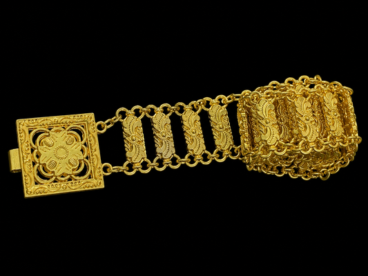 Gold Square Lao Belt - 41”