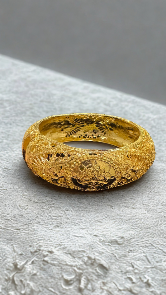 Lao Style Bangle - Gold Design (1pc)