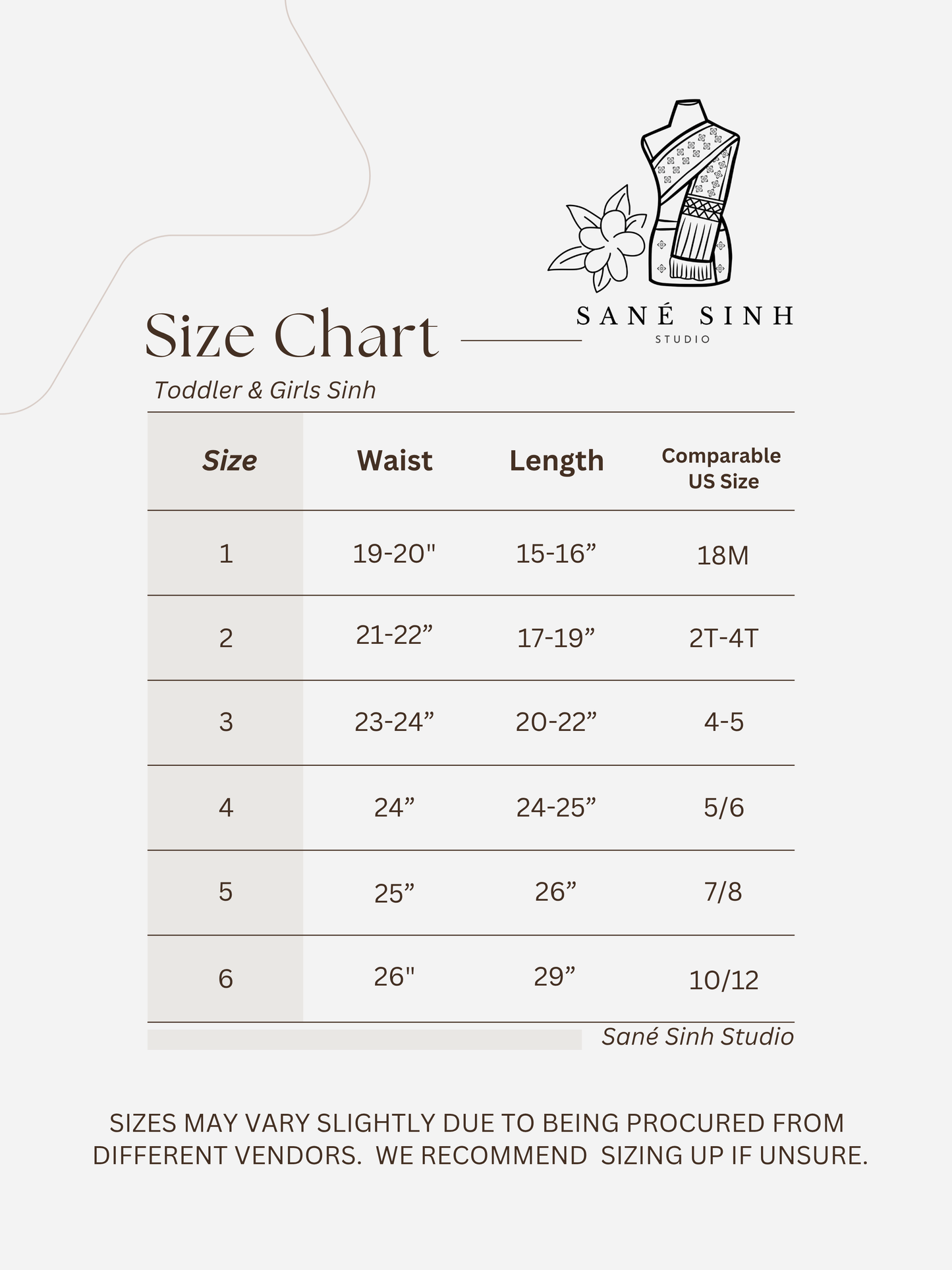 SZ 3 Orange Lao Girls Set (Top + Sinh)