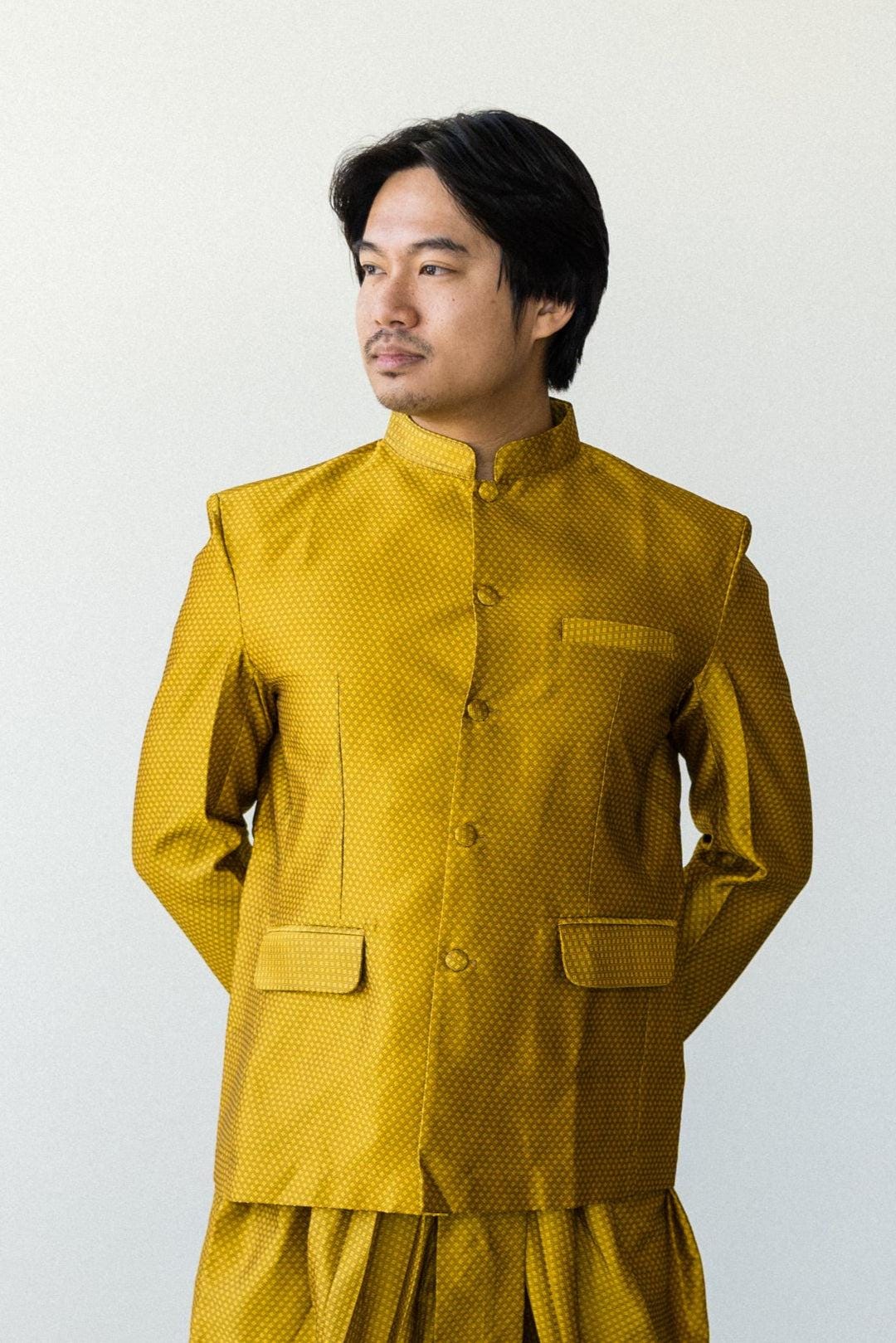 Men’s Formal Shirt – Traditional Lao Style